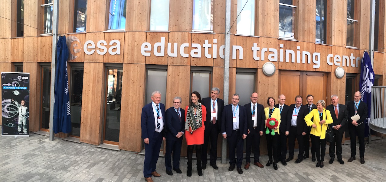 Inauguration du Centre de formation de l'ESA à Transinne, le 29 mars 2019.