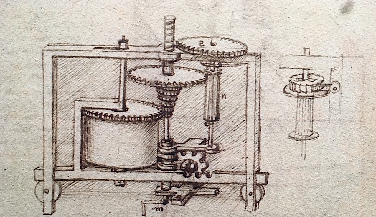 Les machines de Léonard da Vinci.