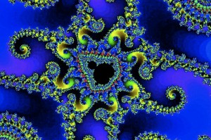 Les fractales, dans le langage courant, désignent une forme dont l'aspect ne change pas quelle que soit l'échelle à laquelle on la regarde. On parle d'autosimilarité. La fractale visible ici est une fractale particulière appelée "ensemble de Mandelbrot". © Richard F. Voss