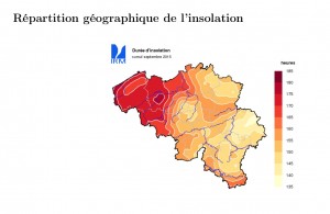 IRM septembre insolation Belgique