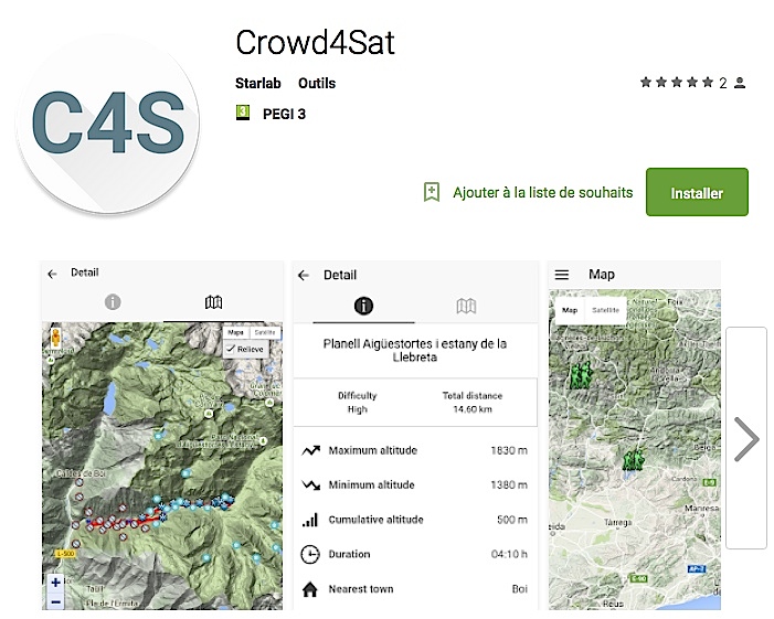 Application "Crowd4Sat".