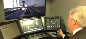Le simulateur de conduite de trains permet de tester les solutions imaginées à Charleroi, comme l'EcoDriving par exemple.