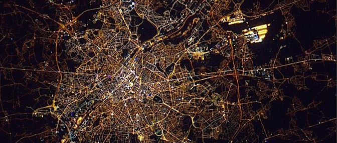 Bruxelles, automne 2015, vue depuis l'ISS. © NASA