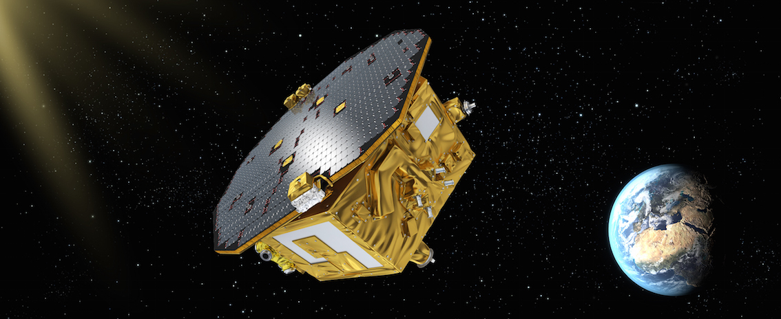 Le démonstrateur technologique européen LISA Pathfinder vient de quitter la Terre pour sa zone de travail : le point de Lagrange L1. © ESA