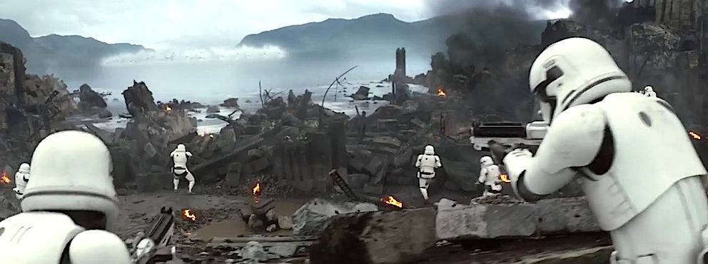 Capture d'écran de la bande annonce "Star Wars, le réveil de la Force".