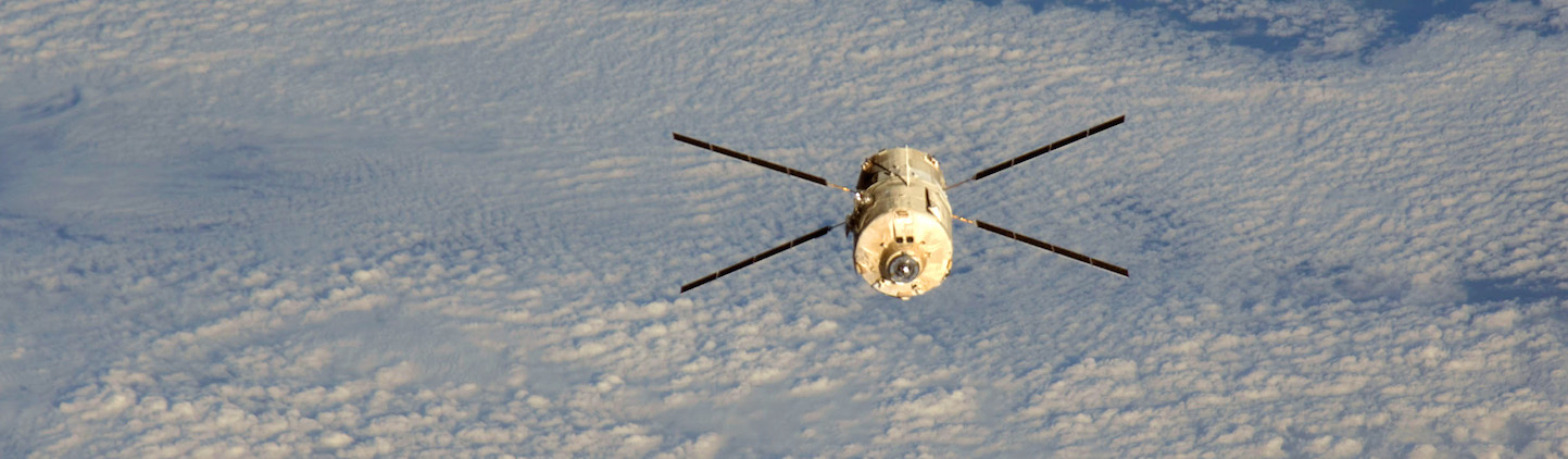 Les cargos spatiaux européens ATV étaient équipés des technologies d'EHP. Photo NASA
