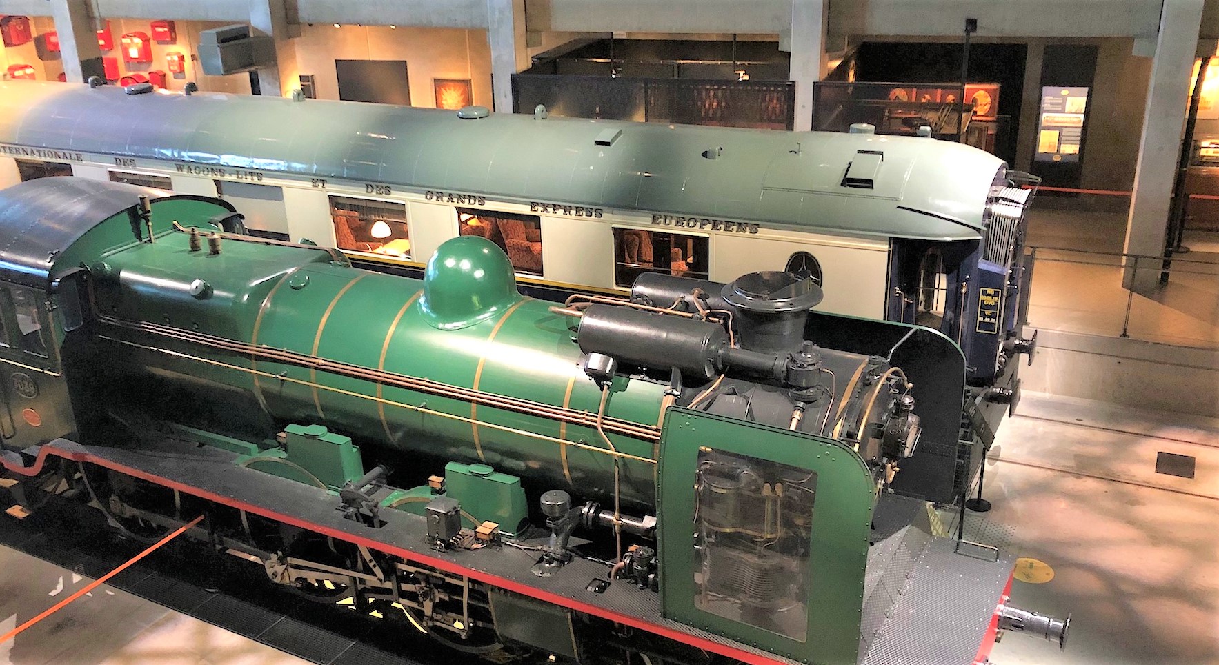 Orient-Express exhibition at Train World in Brussels' Schaerbeek