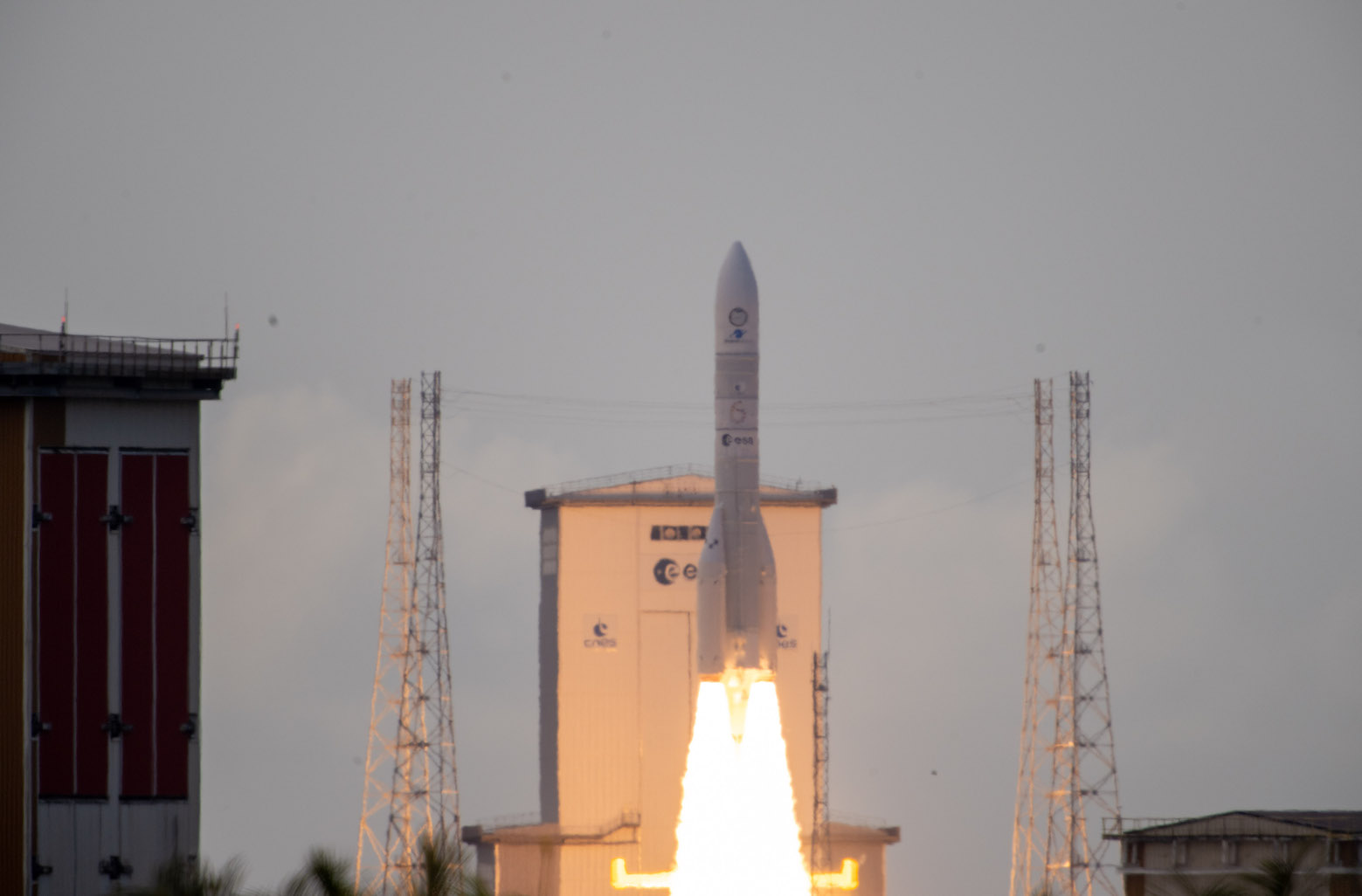Décollage de la première Ariane 6, le 9 juillet 2024, depuis Kourou. © ESA M. Pédoussaut